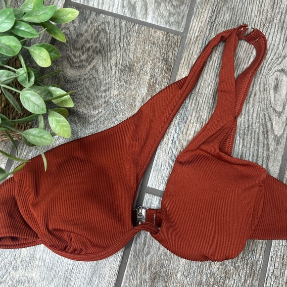 ZAFUL One Shoulder Ribbed Colorblock Cutout Bikini - Picture 5 of 9